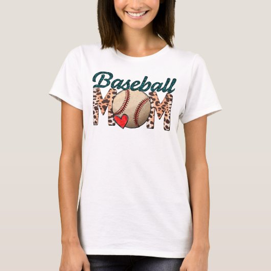Baseball Mam, Funny Baseball T-Shirt (Voorkant)