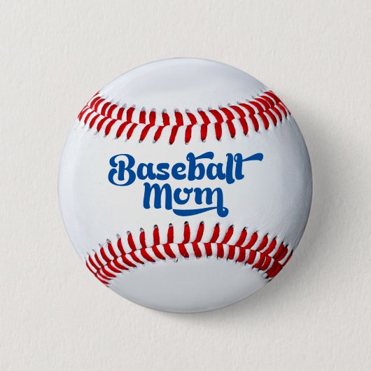 Baseball Mam Gift Button (Voorkant)