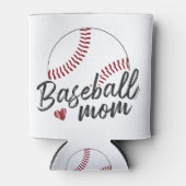 Baseball Mam, persoonlijke naam & nummer - GLS Blikjeskoeler (Voorkant)