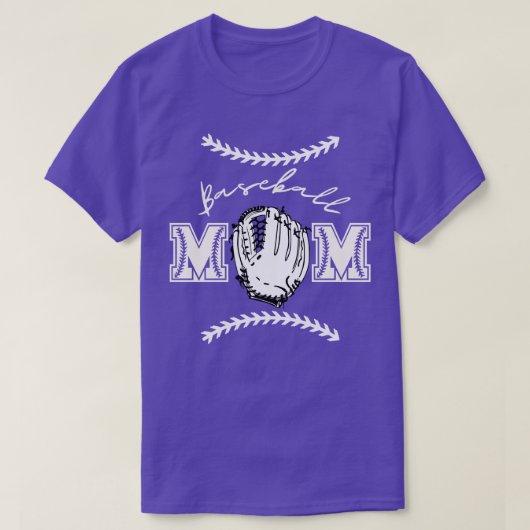 Baseball mama 6 t-shirt (Design voorkant)
