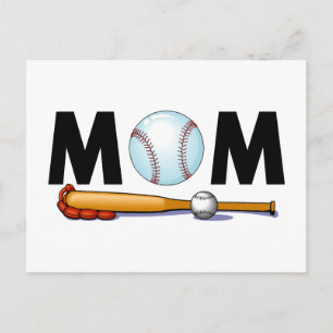 Baseball mama briefkaart