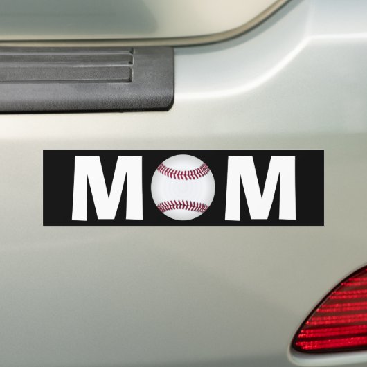Baseball mama Bumpersticker (Op auto)