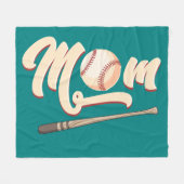 Baseball mama fleece deken (Voorkant (Horizontaal))