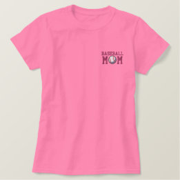 Baseball mama  geborduurd dames poloshirt