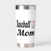 Baseball mama geïsoleerde drinkbeker (Achterkant)