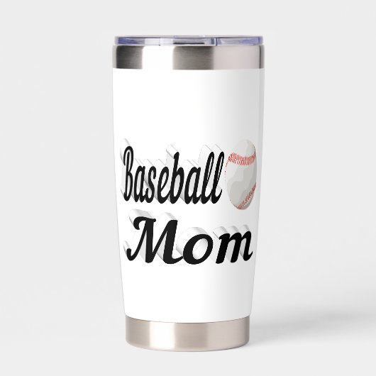 Baseball mama geïsoleerde drinkbeker (Voorkant)
