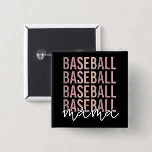 Baseball Mama   Giften van honkbal mam Vierkante Button 5,1 Cm