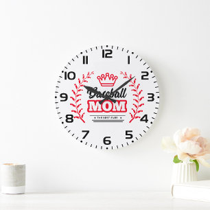 Baseball mama grote klok