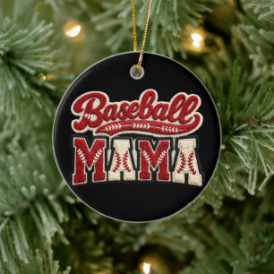 Baseball Mama Keramisch Ornament