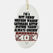 Baseball mama keramisch ornament (Rechts)