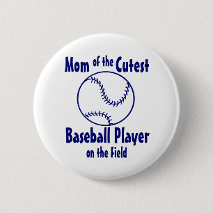 Baseball mama ronde button 5,7 cm