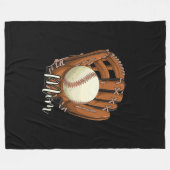 Baseball mama Softball Mama Moederdag Fleece Deken (Voorkant (Horizontaal))