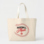 Baseball mama SUPER TAS! Grote Tote Bag (Voorkant)