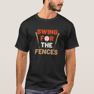 Baseball Mama Swing For The Fences T-shirt De Soft