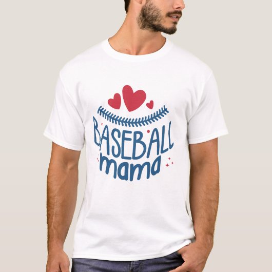 Baseball Mama T-shirt (Voorkant)