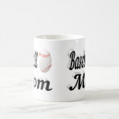Baseball maman demi-texte Café Mug (Centre)