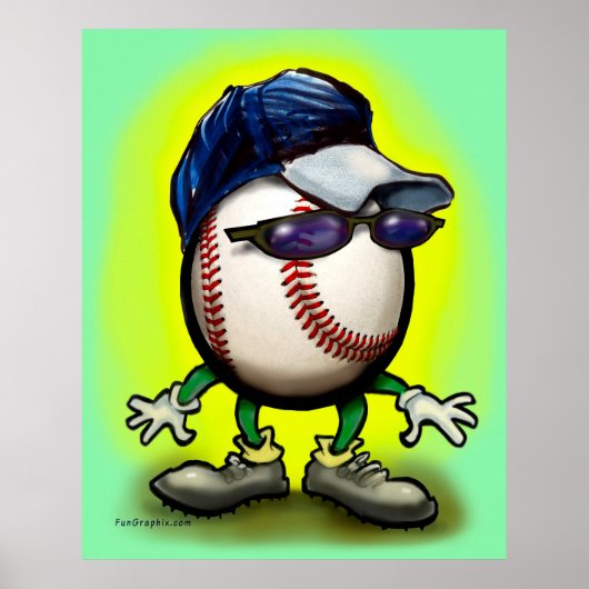 Baseball Man Poster (Voorkant)