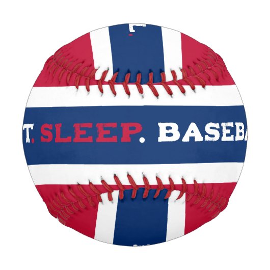 Baseball Manger. Dormir. Balle de baseball. Balle de baseba (Devant)