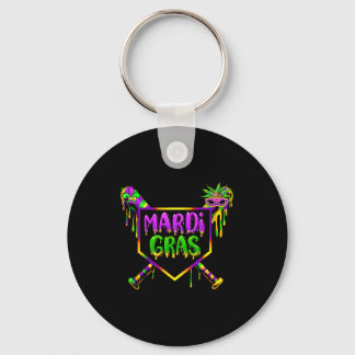 Baseball Mardi Gras Carnival Party Mask Ice Cream  Sleutelhanger
