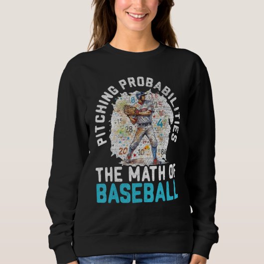 Baseball Math Teacher Mathematician Sport Baseball Trui (Voorkant)