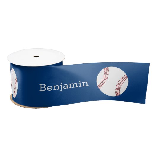 Baseball met aangepaste naam - Royal Blue Lint (Spoel)