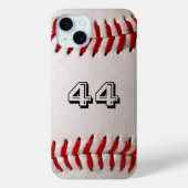Baseball met nummer Case-Mate iPhone case (Achterkant)
