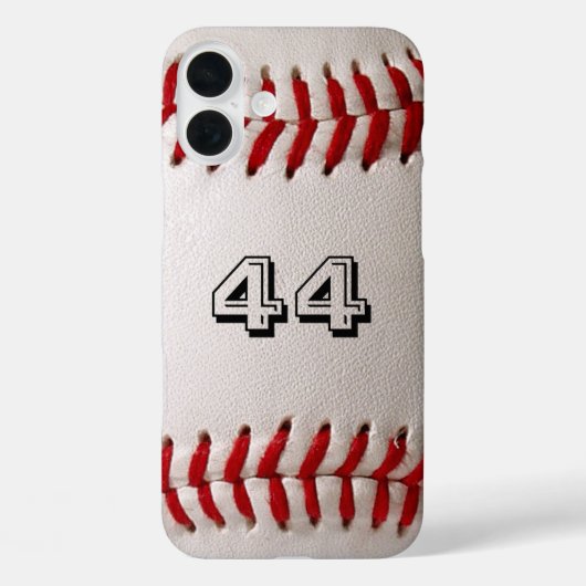 Baseball met  nummer Case-Mate iPhone case (Achterkant)