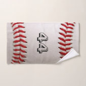 Baseball met nummer handdoek (Handdoek)