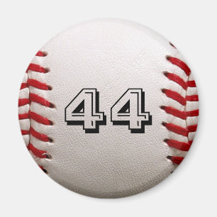 Baseball met nummer magneet