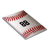 Baseball met  nummer notitieboek (Rechterzijde)