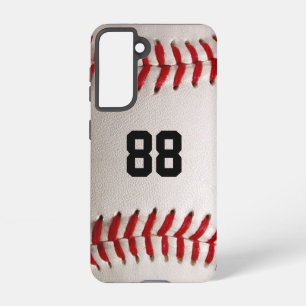 Baseball met  nummer samsung galaxy hoesje