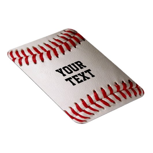 Baseball met persoonlijke naam magneet (Rechterzijde)