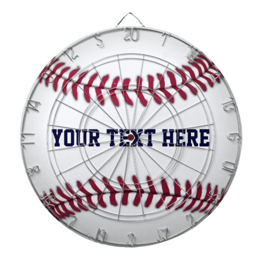 Baseball met rood getikt dartbord (Voorkant)