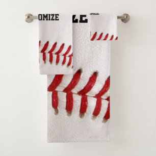 Baseball met tekst bad handdoek