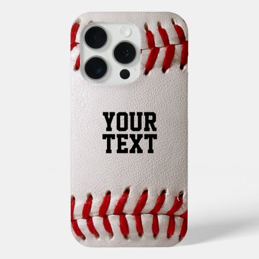Baseball met tekst Case-Mate iPhone case (Achterkant)