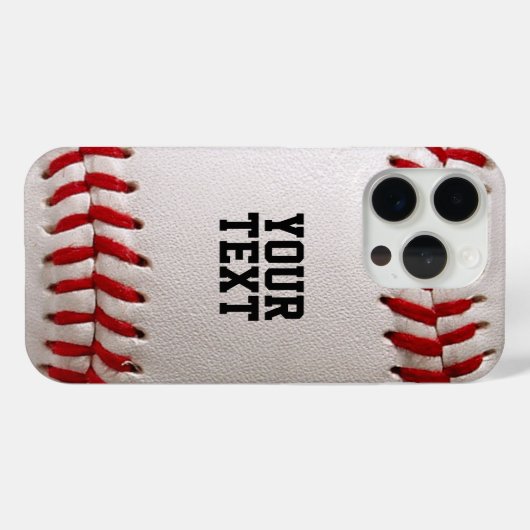 Baseball met  tekst Case-Mate iPhone case (Achterkant (horizontaal))