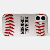Baseball met  tekst Case-Mate iPhone case (Achterkant (horizontaal))