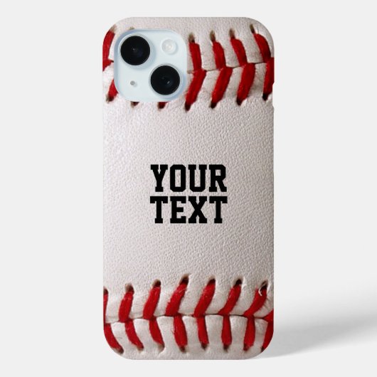 Baseball met tekst Case-Mate iPhone case (Achterkant)