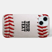Baseball met  tekst Case-Mate iPhone case (Achterkant (horizontaal))