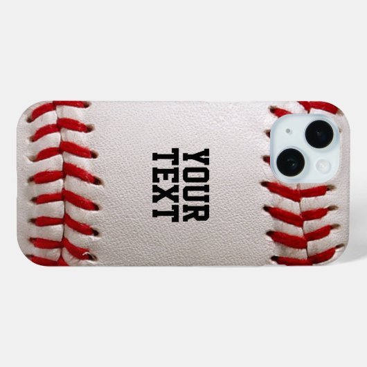 Baseball met  tekst Case-Mate iPhone case (Achterkant (horizontaal))