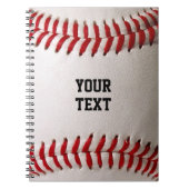 Baseball met tekst notitieboek (Voorkant)
