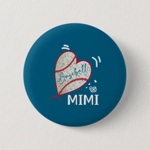 Baseball Mimi Familie Overeenkomstige Spelers Kuns Ronde Button 5,7 Cm