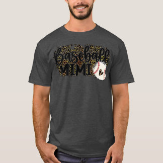 Baseball Mimi Leopard Baseball Mimi T-shirt