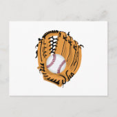 Baseball Mitt en Ball Briefkaart (Voorkant)