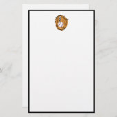 Baseball Mitt en Ball Briefpapier (Voorkant / Achterkant)