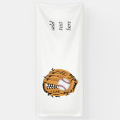 Baseball Mitt en Ball Spandoek (Verticaal)