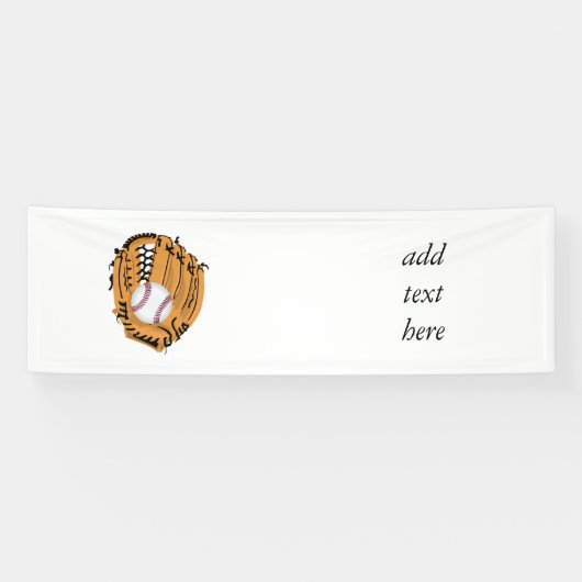 Baseball Mitt en Ball Spandoek (Horizontaal)