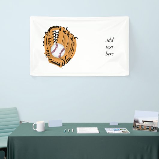 Baseball Mitt en Ball Spandoek (Beurs)