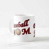 Baseball Moeder Schattig Koffiemok (Voorkant links)