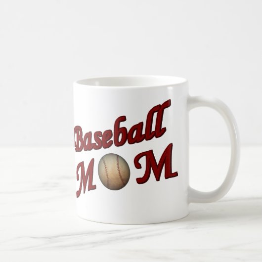 Baseball Moeder Schattig Koffiemok (Rechts)